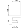 Держатель туалетной бумаги с полочкой FRAP F502-6