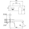 Встраиваемый смеситель для раковины FRAP H75 F1275-6