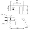 Встраиваемый смеситель для раковины FRAP H76 F1276-3